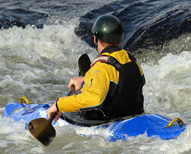 Kayaker In A Turbulent Water