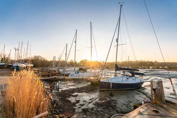 motor boats in marina image