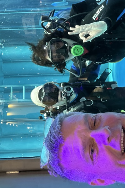 John and the divers at Southampton boat show