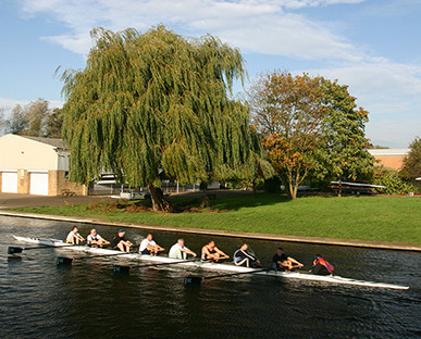 Rowing Scull Being Used On A River